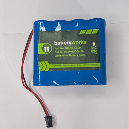 14.8v 6000mah 4s2p - Lithium Ion Battery Pack