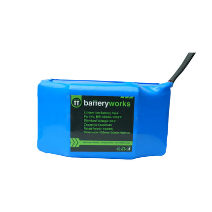 Batteryworks 36V 4.4Ah (4400 mAh) - Hoverboard Replacement Lithium ion Battery With BMS Protection