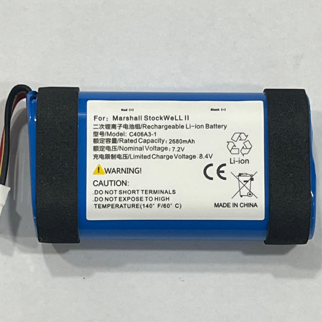 Marshall Stockwell II Replacement Battery | C406A3-1