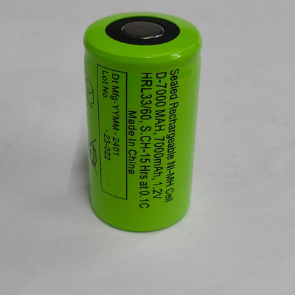 Surepower brand NIMH Flat top D size 1.2v 7000mah cell (2 pc)