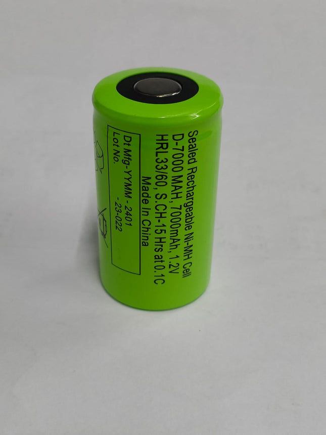 Surepower brand NIMH Flat top D size 1.2v 7000mah cell (2 pc)