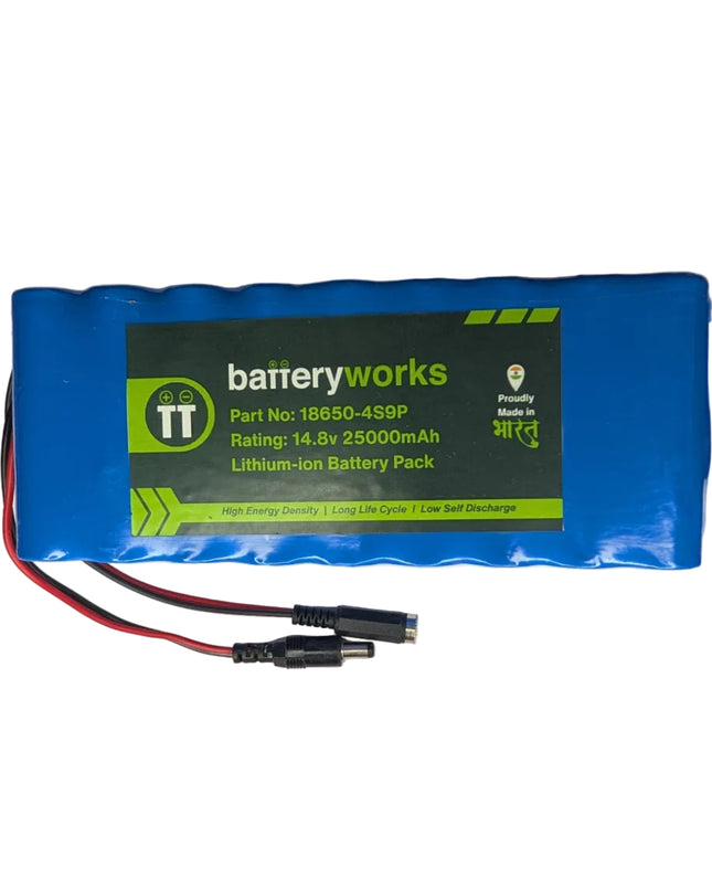 14.8v 25000mah 4s9p - Lithium Ion Battery Pack