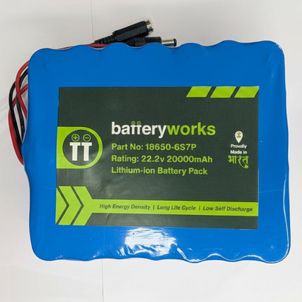 22.2v 20000mah 6s7p - Lithium Ion Battery Pack