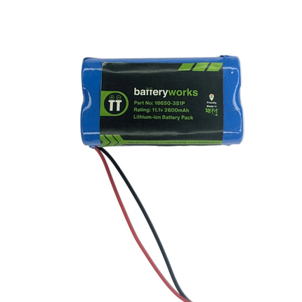 Battery with 'batteryworks' branding on a white background