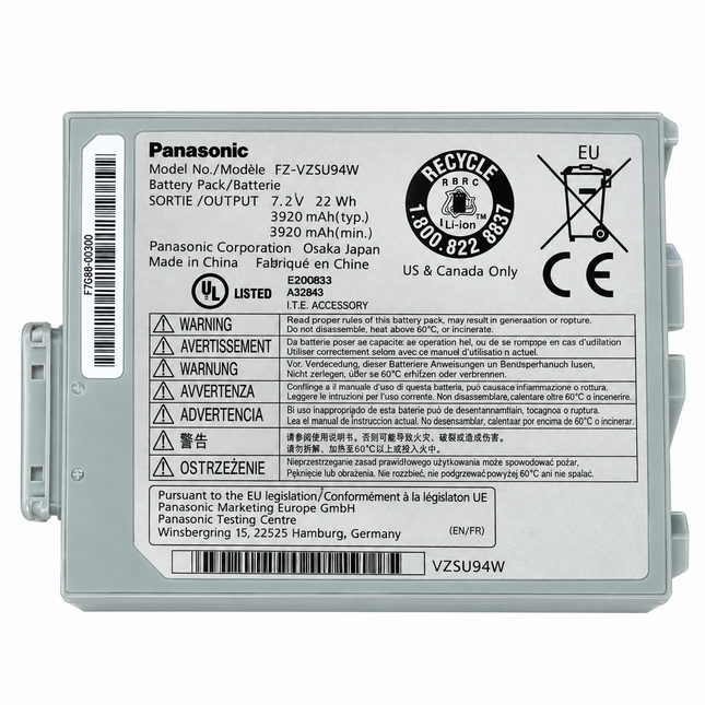 Genuine Panasonic ToughBook FZ-M1 FZ-B2 Laptop Battery - 7.2V 3220mAh