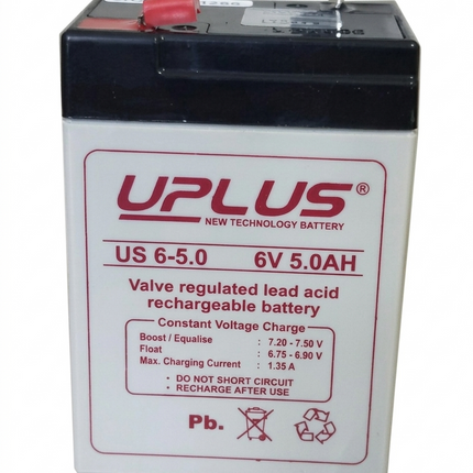UPlus (Uplus by Leoch) | US6-5 6v 5ah Lead Acid Battery
