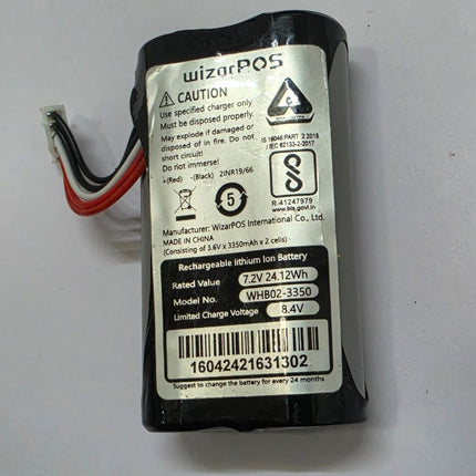 WizarPOS WHB02-3350 Replacement Battery 7.2V 24.12Wh