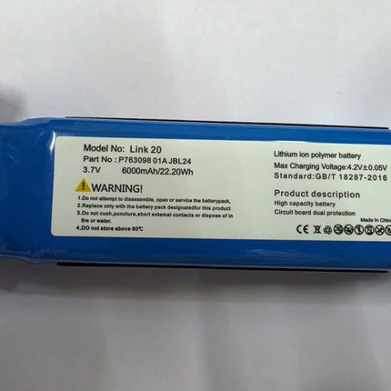 Front view of replacement battery connector for JBL Link 20