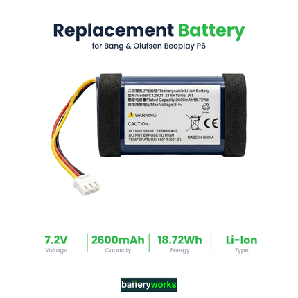 Bang & Olufsen Beoplay P6 Battery | BatteryWorks