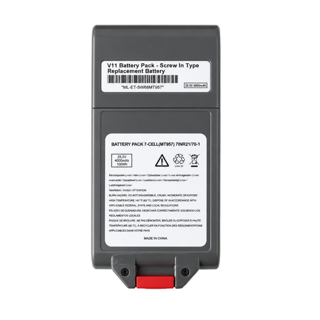 Dyson V11 Replacement Battery 4000mAh 25.2V Screw-In | BatteryWorks