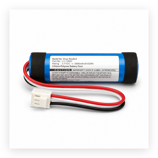 Harman Kardon Onyx Studio 3 Speaker - Replacement Battery (Lithium Polymer Battery, 3.7V, 2600mAh)