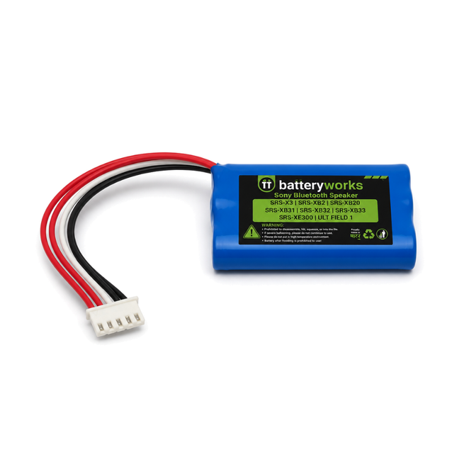Sony SRS-X3 SRS-XB2 SRS-XB20 SRS-XB31 SRS-XB32 SRS-XB33 SRS-XE300 ULT FIELD 1 Replacement Battery 3000mAh | BatteryWorks
