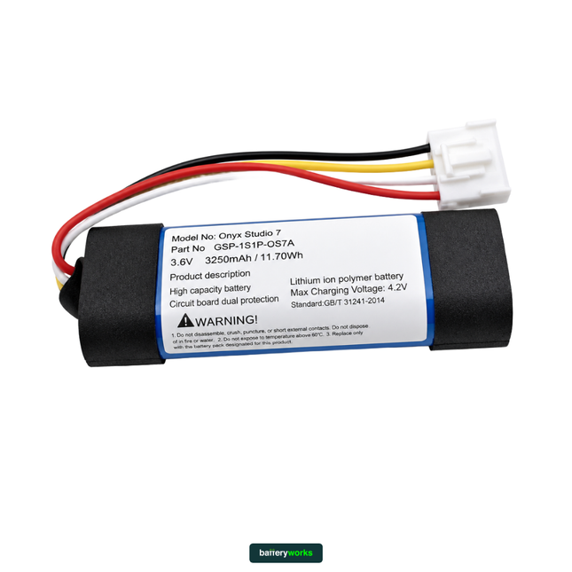 Harman Kardon Onyx Studio 7 Speaker - Replacement Battery (Lithium Polymer Battery, 3.6V, 3250mAh)