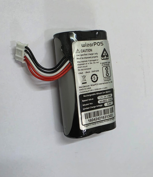 WizarPOS WHB02-3350 Replacement Battery 7.2V 24.12Wh
