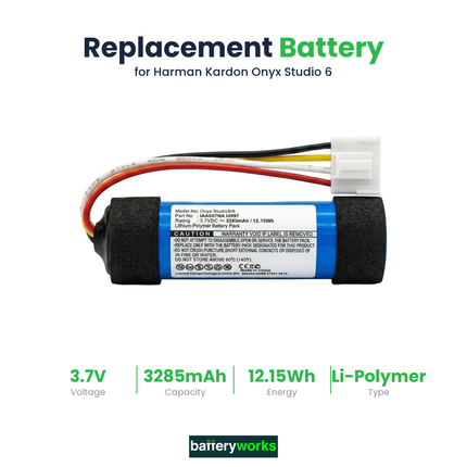 Harman Kardon Onyx Studio 6 Battery | BatteryWorks