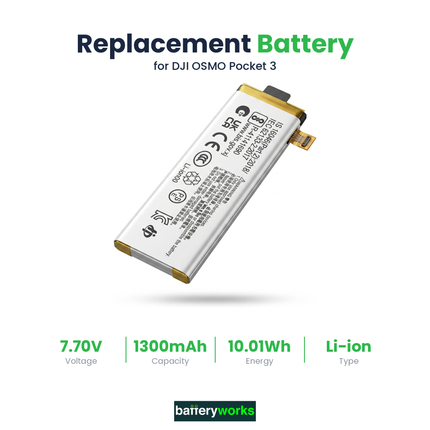 OSMO Pocket 3 Replacement Battery | BatteryWorks