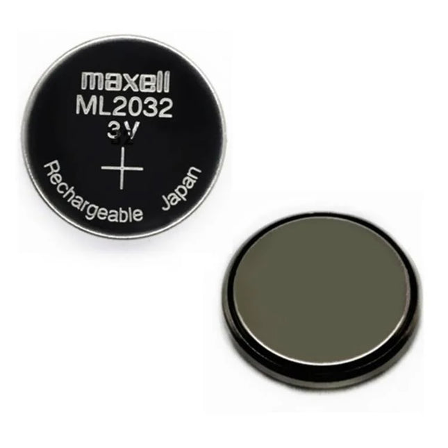 Maxell ML2032 3v rechargeable lithium button cell